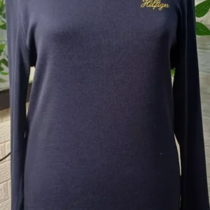 Tommy Hilfiger Women's Script Embroidery Long Sleeve Top