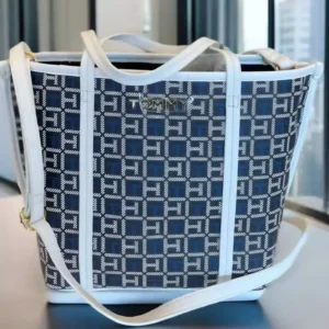 Tommy Hilfiger tote bag navy blue,royal blue and crisp white