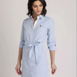 U.S. Polo Assn. Women's Striped Shirt Dress