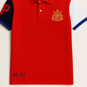 Polo Ralph Lauren Red Colorblock Polo – Mirror Quality