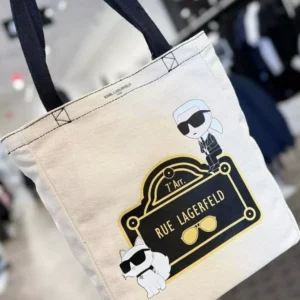 Karl Lagerfeld Canvas Tote Bag