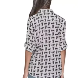 Karl Lagerfeld Paris Iconic Character Print Shirt