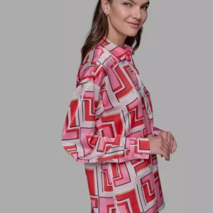 KARL Lagerfeld Geometric Print Shirt ​Based