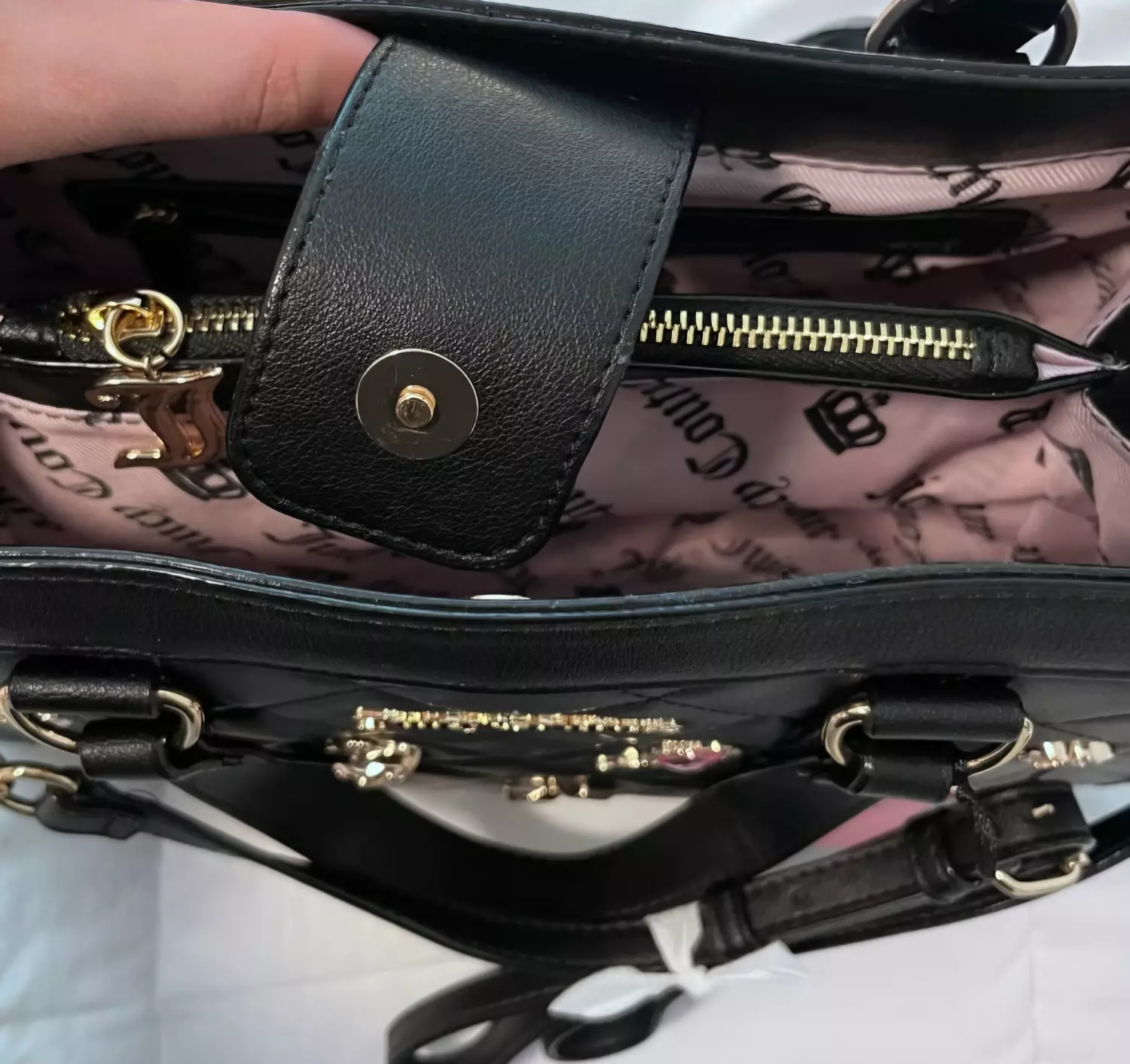 Juicy Couture Quilted Charm Satchel