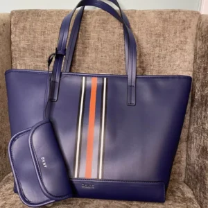 DKNY Striped Tote Bag