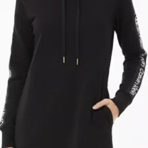 Classic Black Hoodie Dress