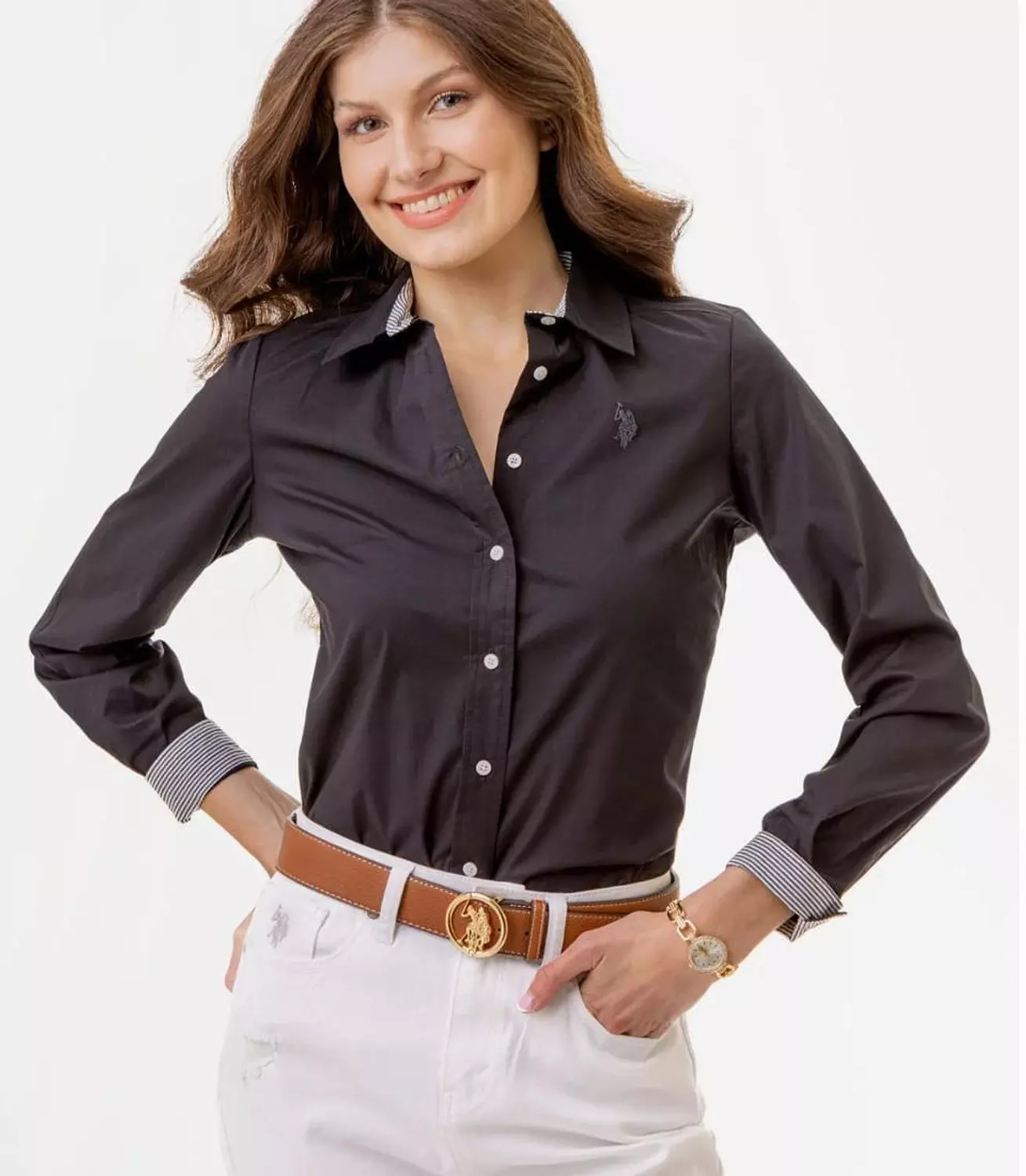 U.S. Polo Assn. Women’s Classic Button-Down Shirt