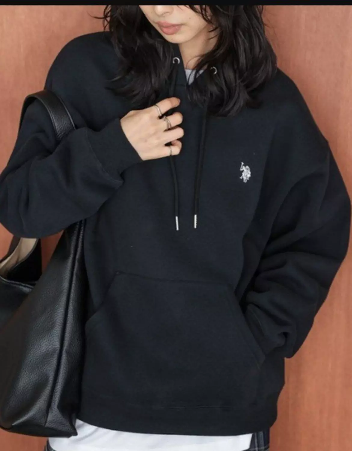U.S. POLO SWEATSHIRT BLACK - Image 2