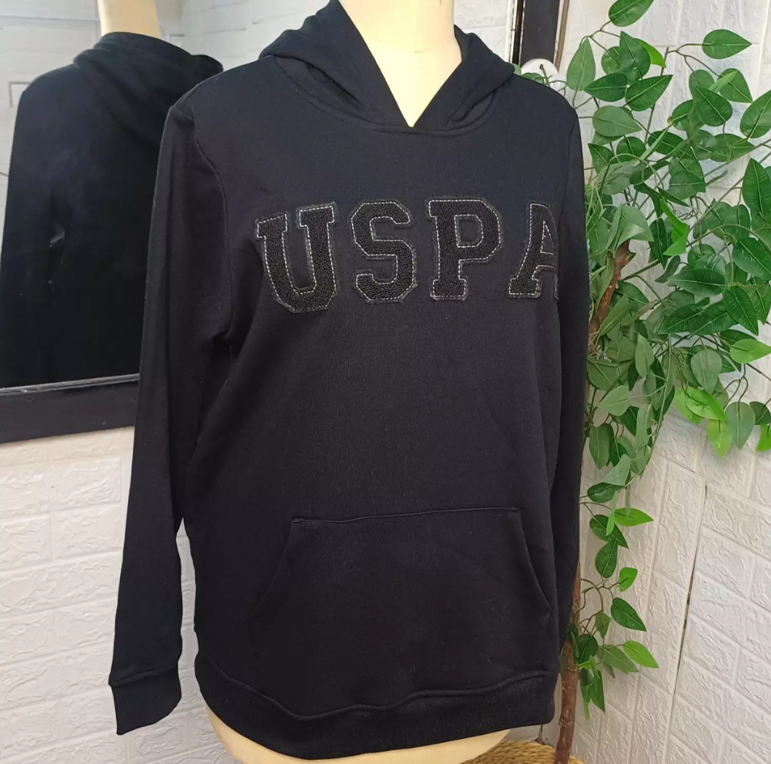 U.S. POLO ASSN SWEATSHIRT A VERSATILE BLACK - Image 2