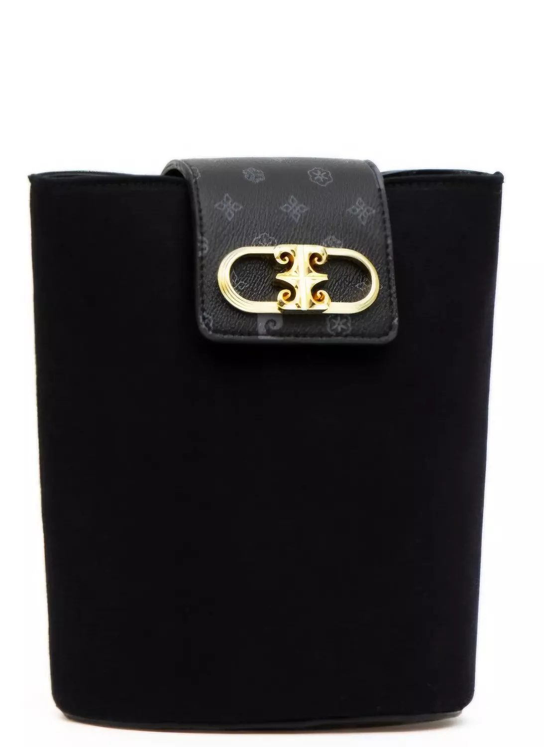 Pierre Cardin BLACK crossbody bag with gold clasp - Image 2