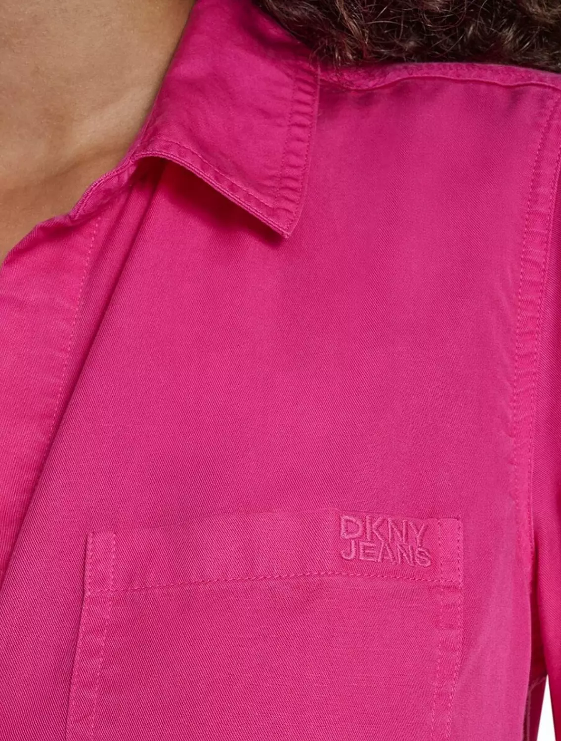 Dkny Jeans Shirt Fuchsia - Image 2