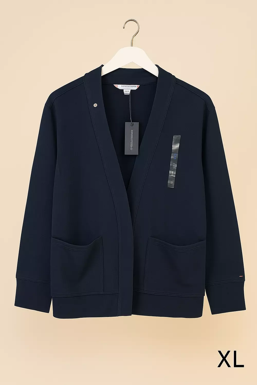 Tommy Hilfiger Women’s Open-Front Hoodie – Navy (Size XL) - Image 2