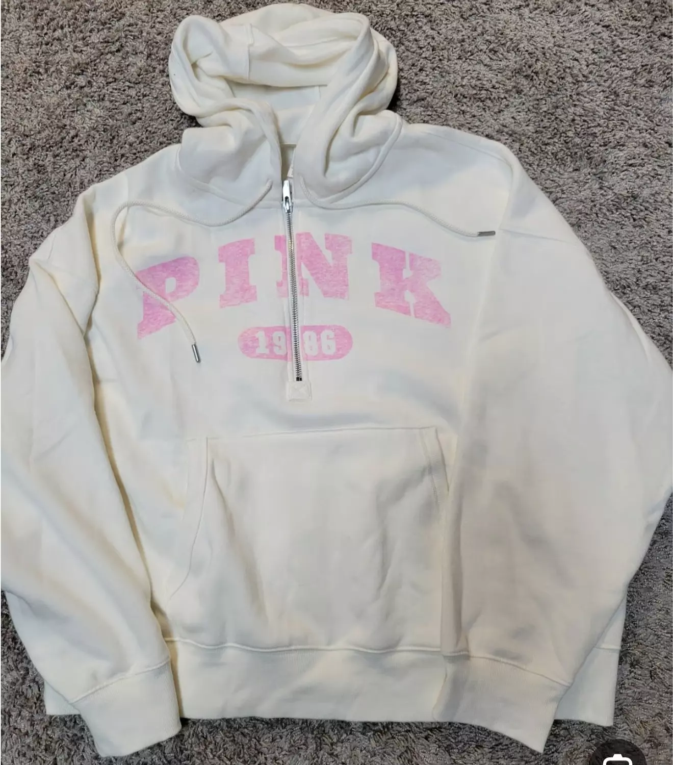 Product Overview: PINK Half-Zip Hoodie - Image 2