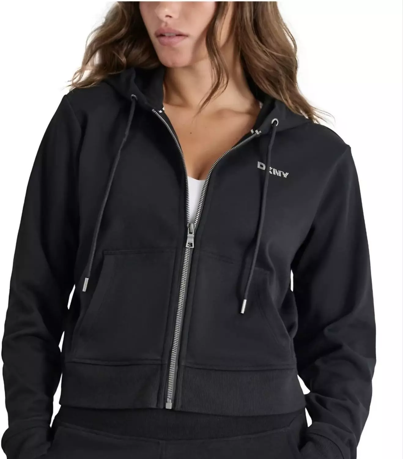 DKNY Women's Full-Zip Hoodie - Image 2