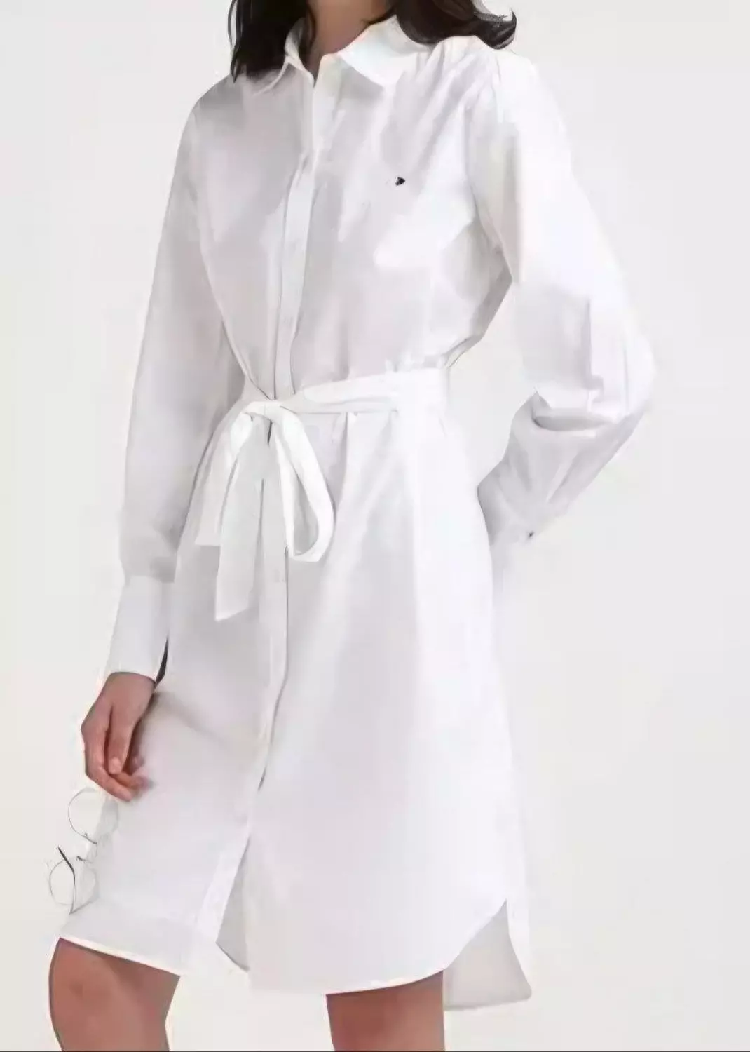 Tommy Hilfiger White Belted Shirt Dress - Image 2