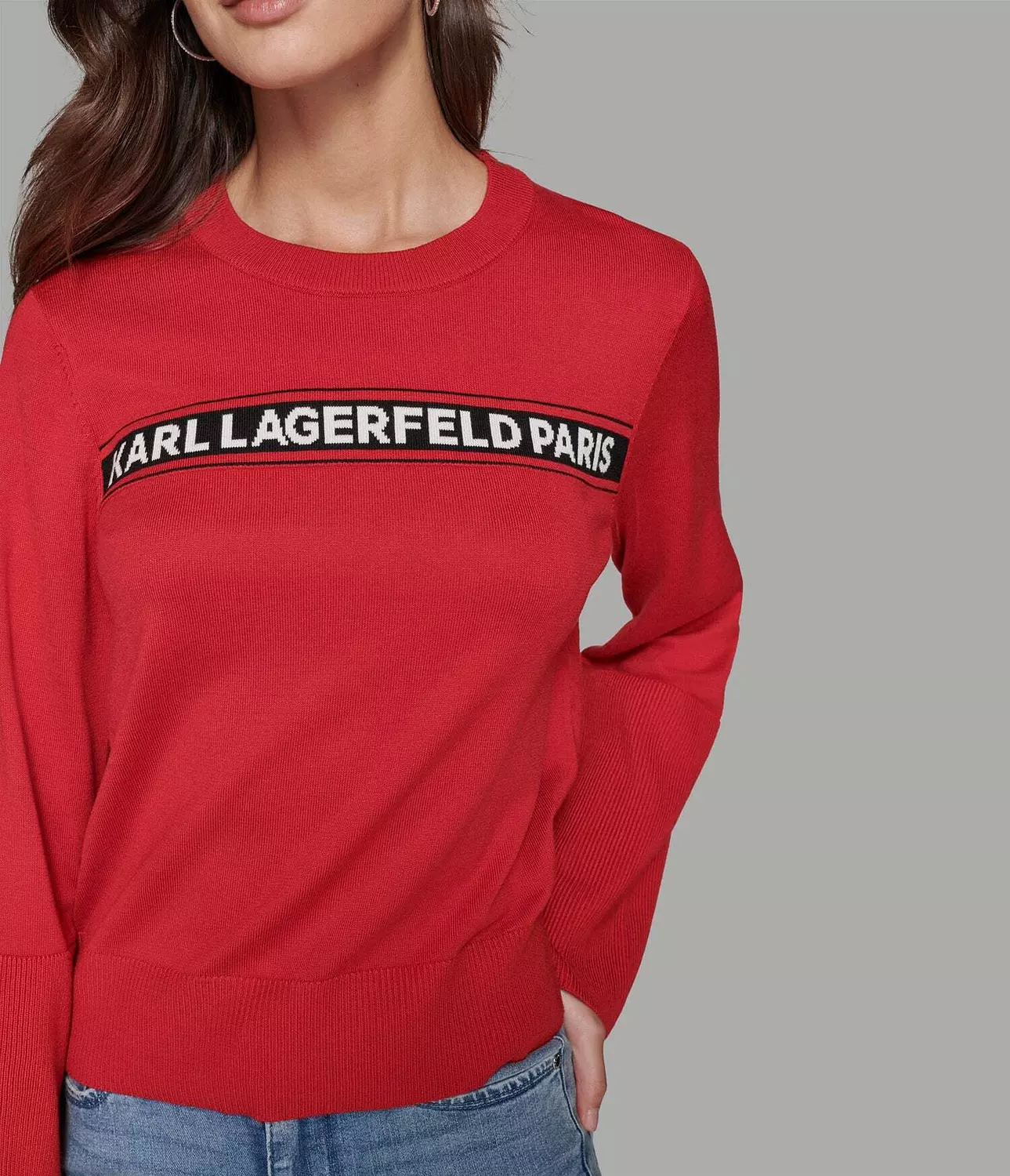 Karl Lagerfeld Paris Red Sweater - Image 2