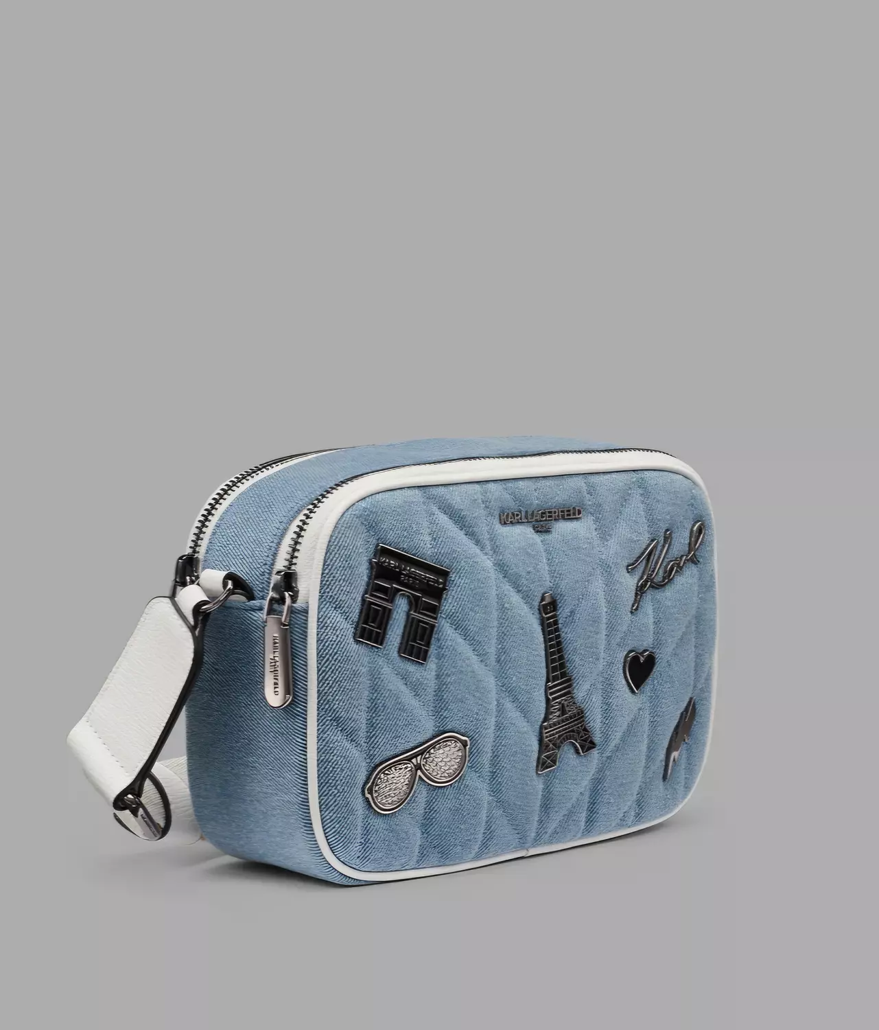 Karl Lagerfeld Paris Denim Camera Bag - Image 2