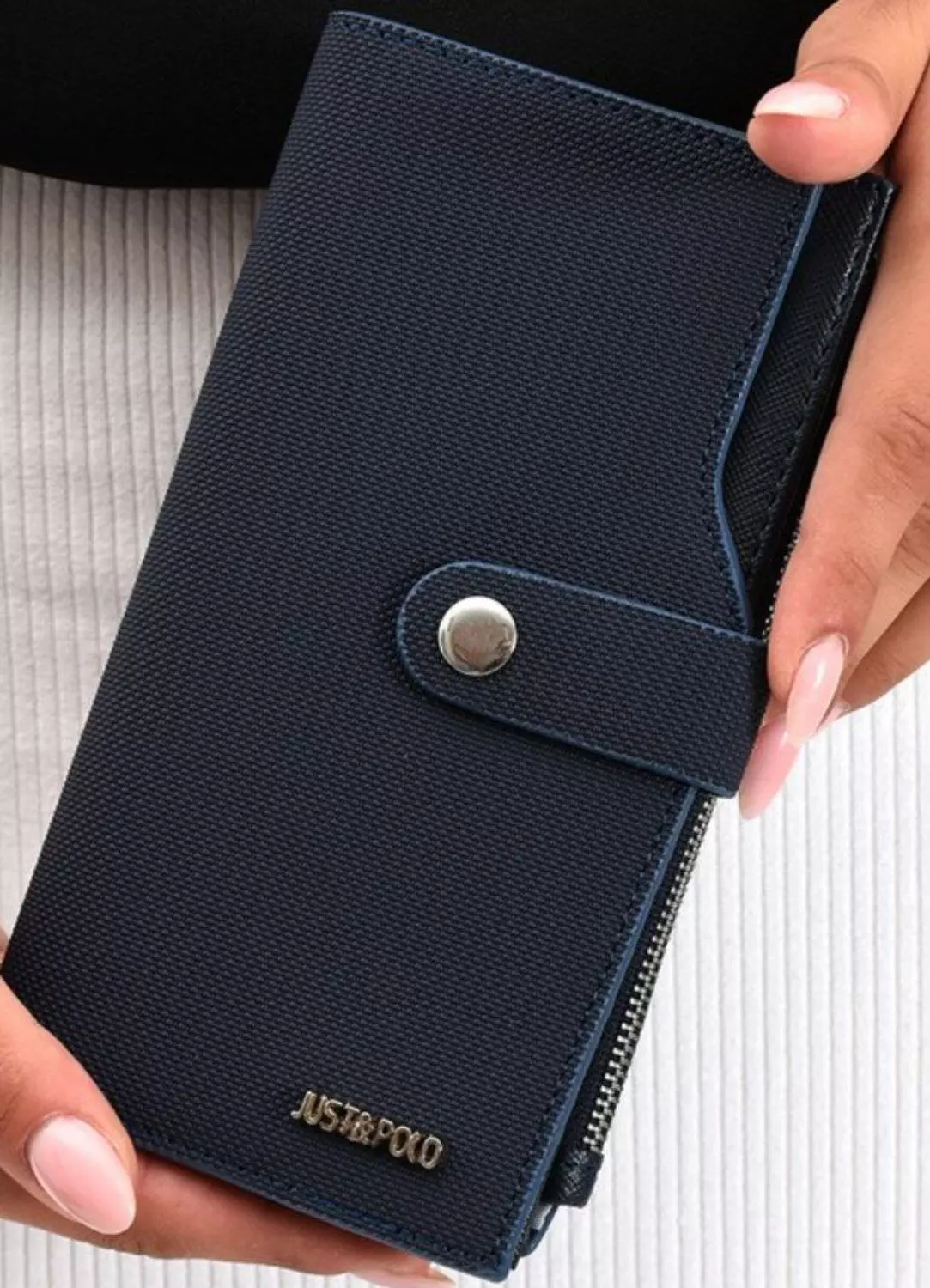 JUST & POLO Wallet Navy Blue - Image 2