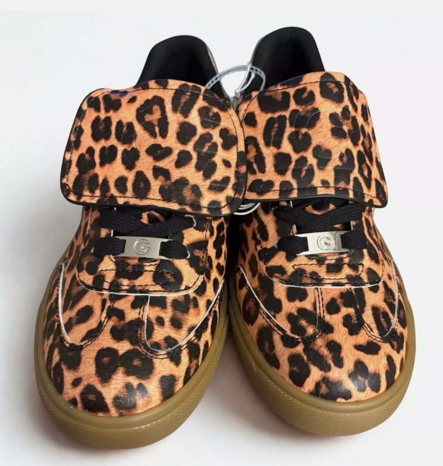 GUESS leopard-print sneakers gum rubber outsole - Image 2