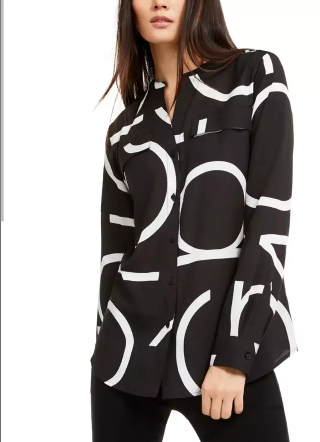 Calvin Klein Monogram Logo Button-Down - Image 2