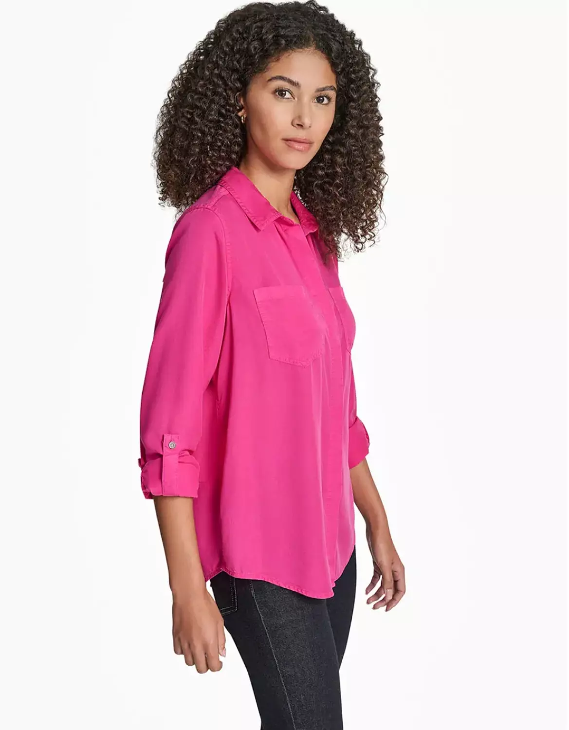 Dkny Jeans Shirt Fuchsia - Image 3