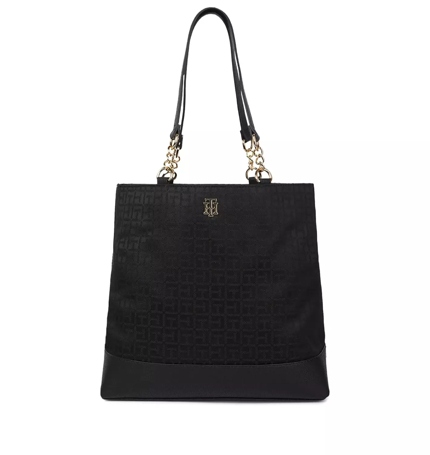 Tommy Hilfiger Signature Monogram Tote Bag _Black - Image 3