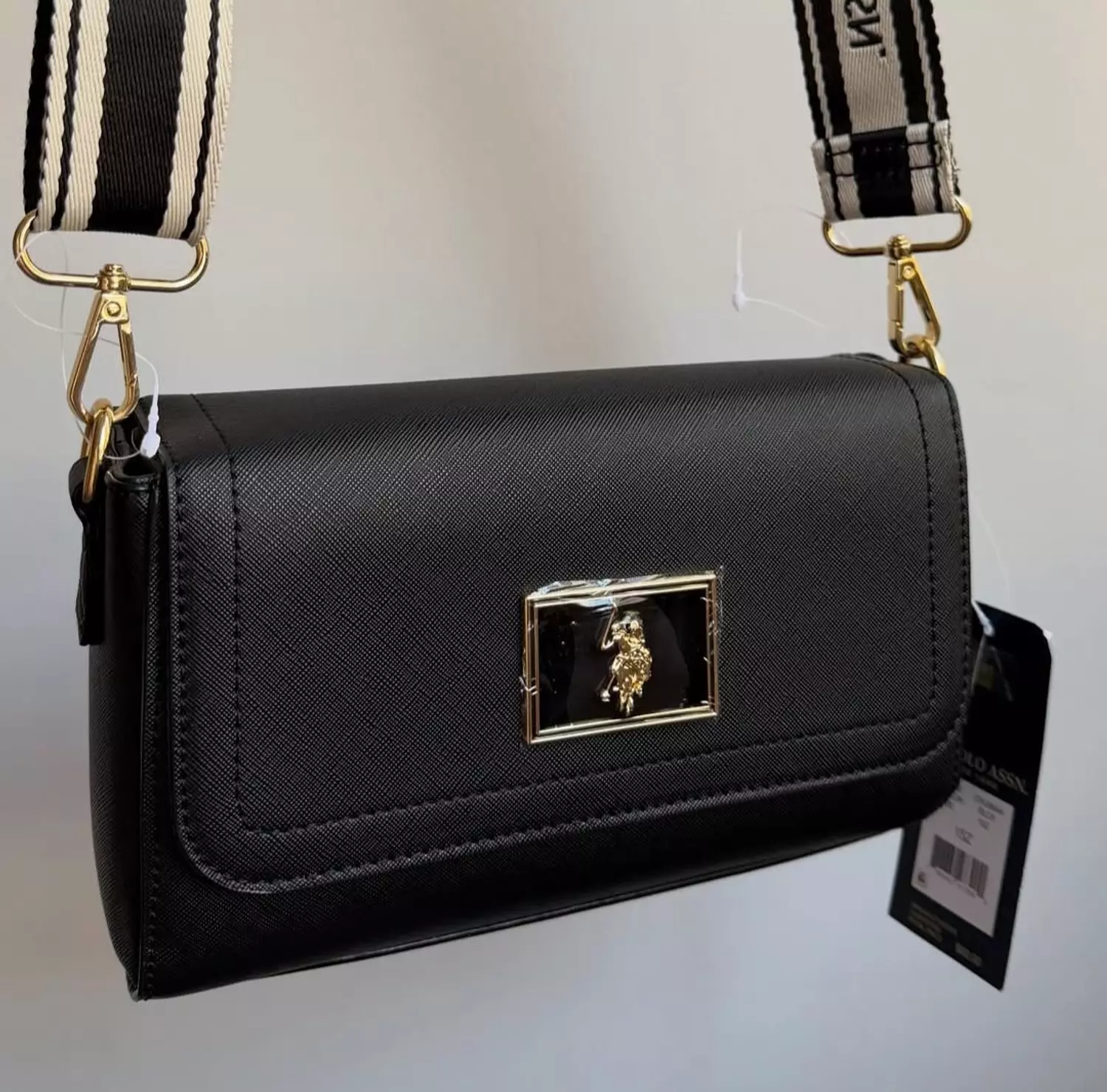 U.S polo Assn Black Crossbody Bag - Image 3