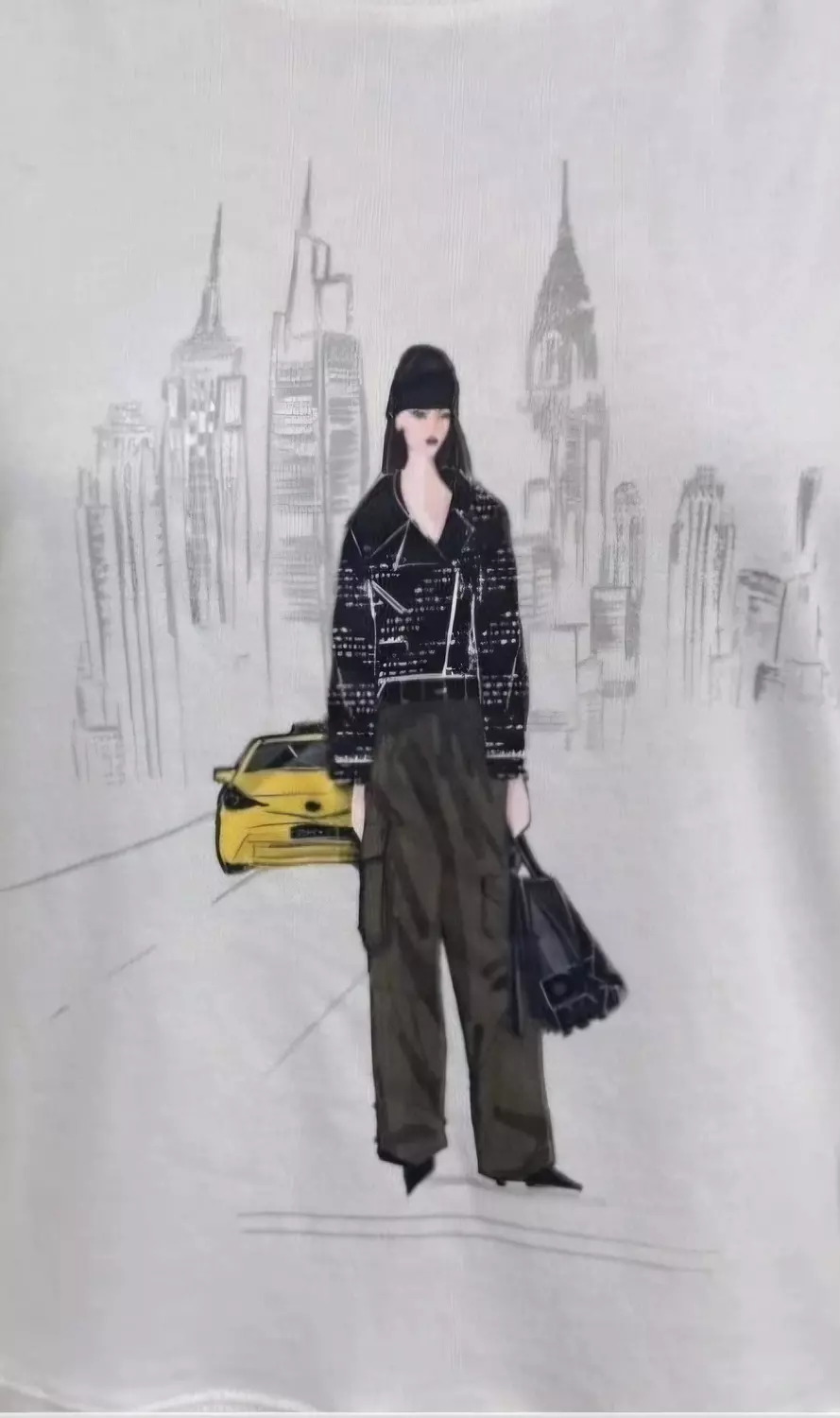 Dkny Casual White Graphic Sweatshirt - Image 3