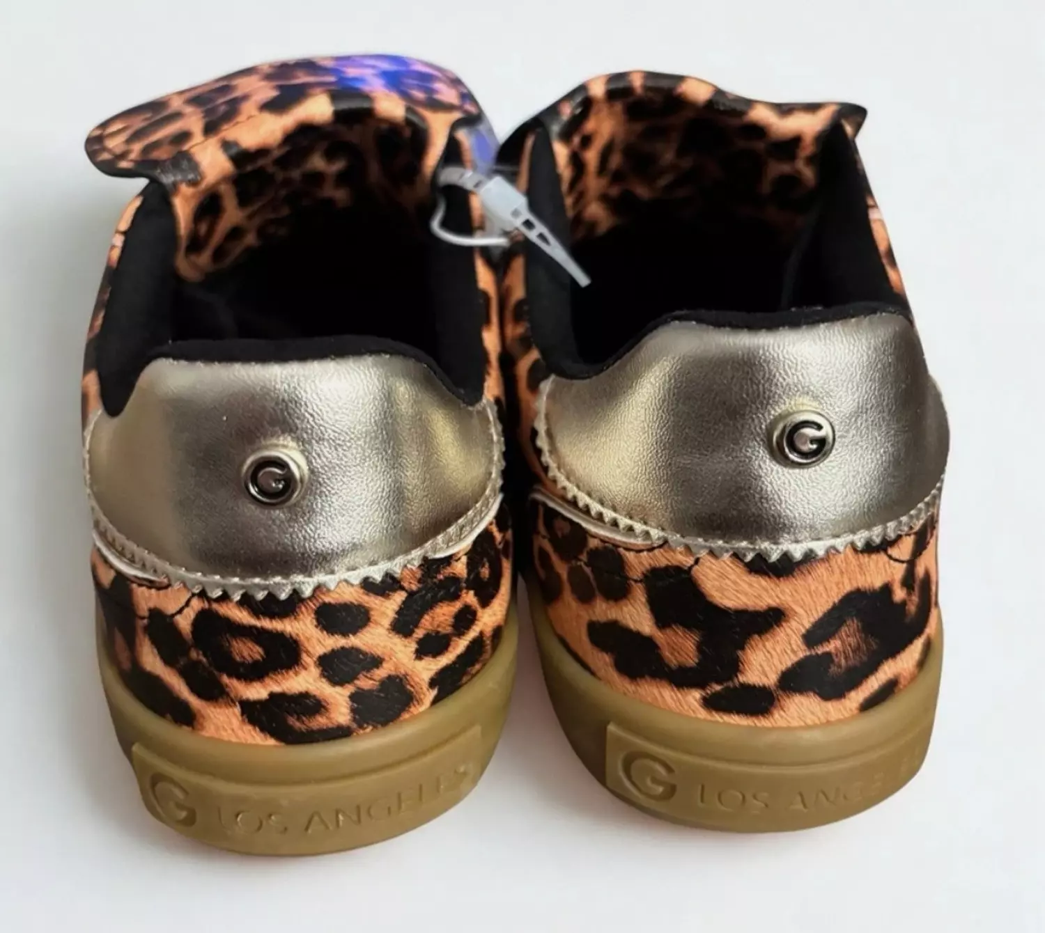 GUESS leopard-print sneakers gum rubber outsole - Image 3