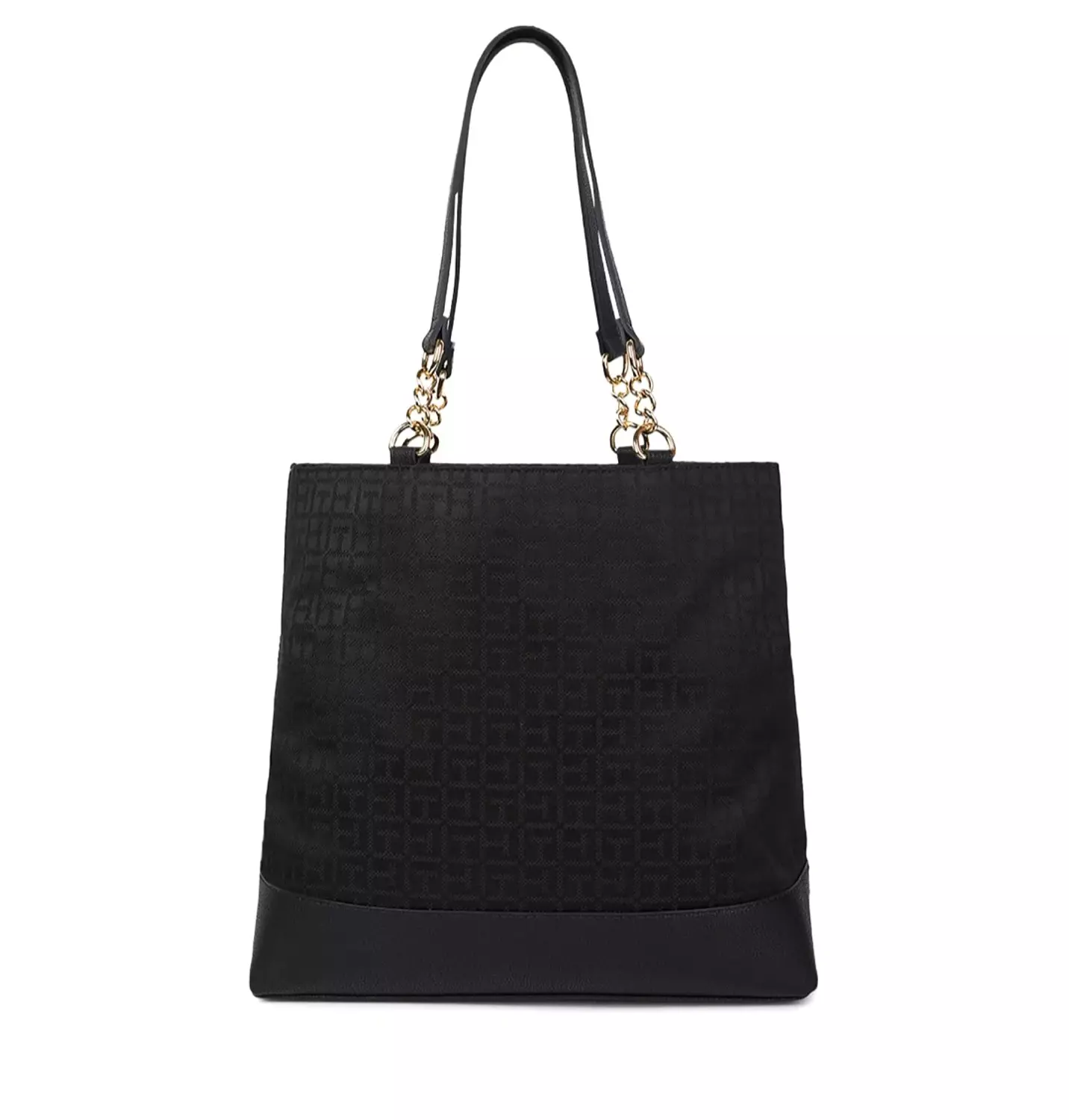 Tommy Hilfiger Signature Monogram Tote Bag _Black - Image 4