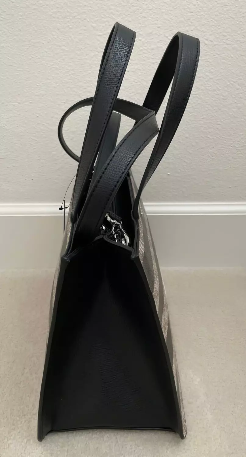 Karl Lagerfeld Paris™ Logo Black Leather Satchel Shoulder & Crossbody Bag - Image 5