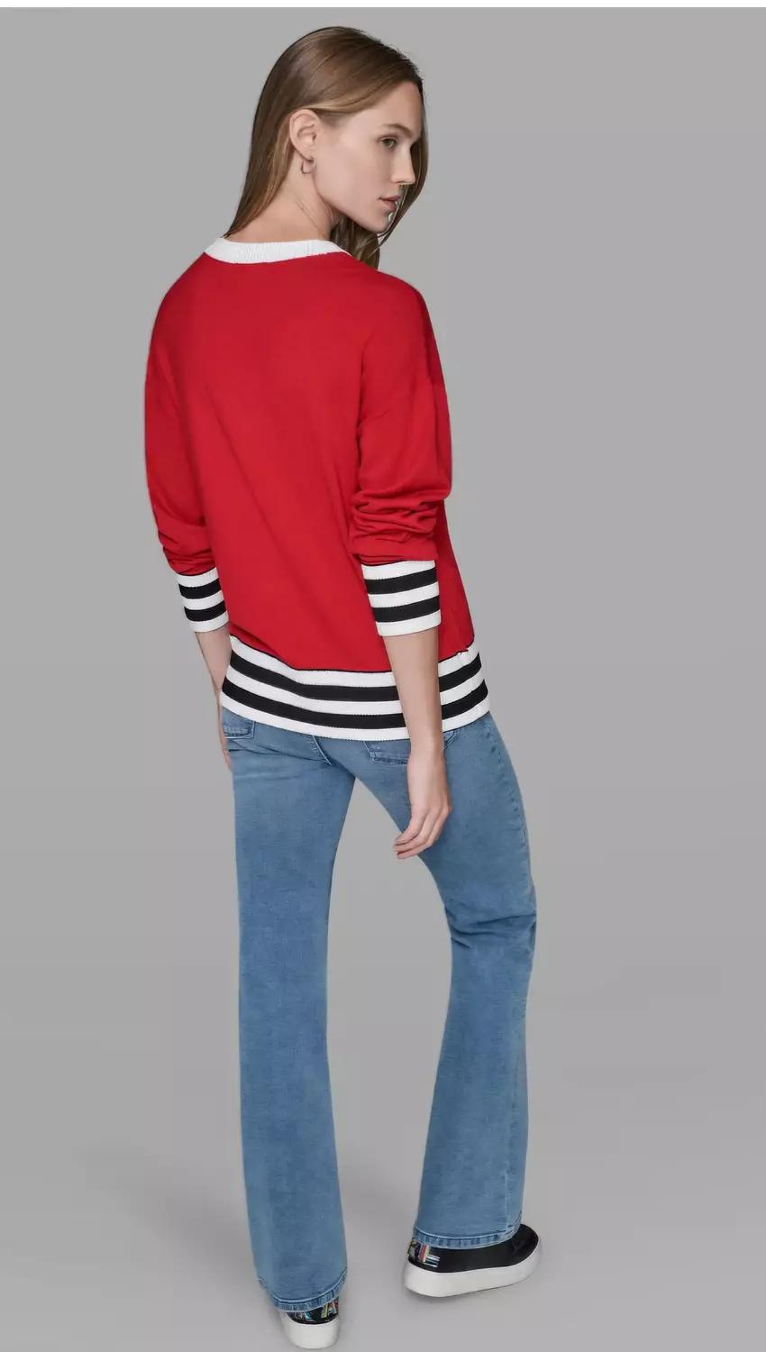 KARL Lagerfeld Paris knit sweater that offers a bold, sporty look - Image 6