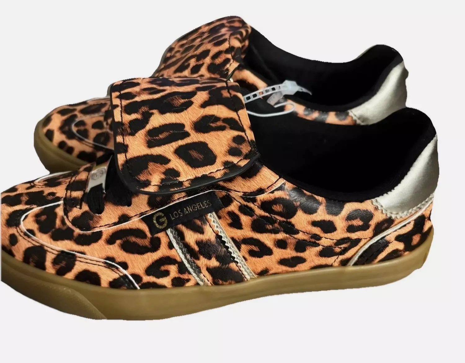 GUESS leopard-print sneakers gum rubber outsole - Image 6