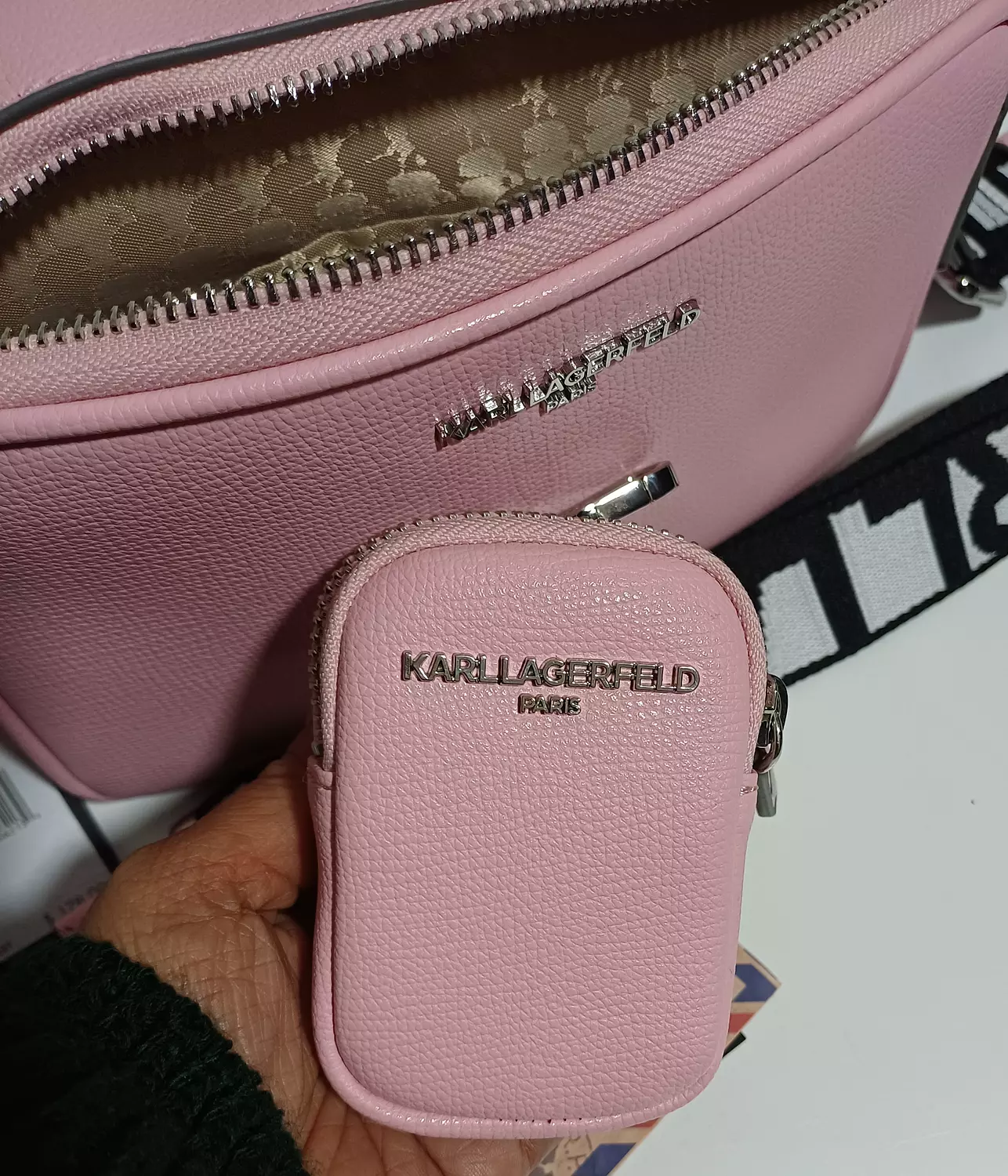 Karl Lagerfeld Paris double-zip camera bag - Image 7